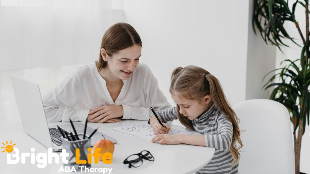 Executive functioning support for autism, a child receiving instruction from a parent.
